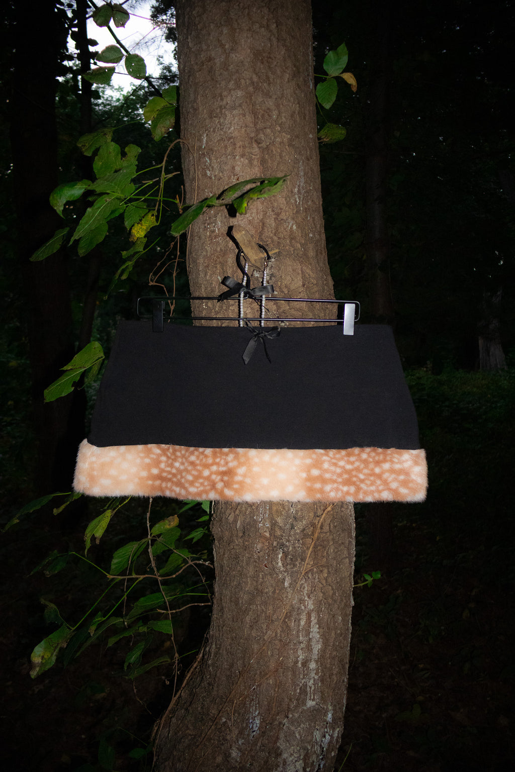 ❀ Black Bambi Mini Skirt ❀