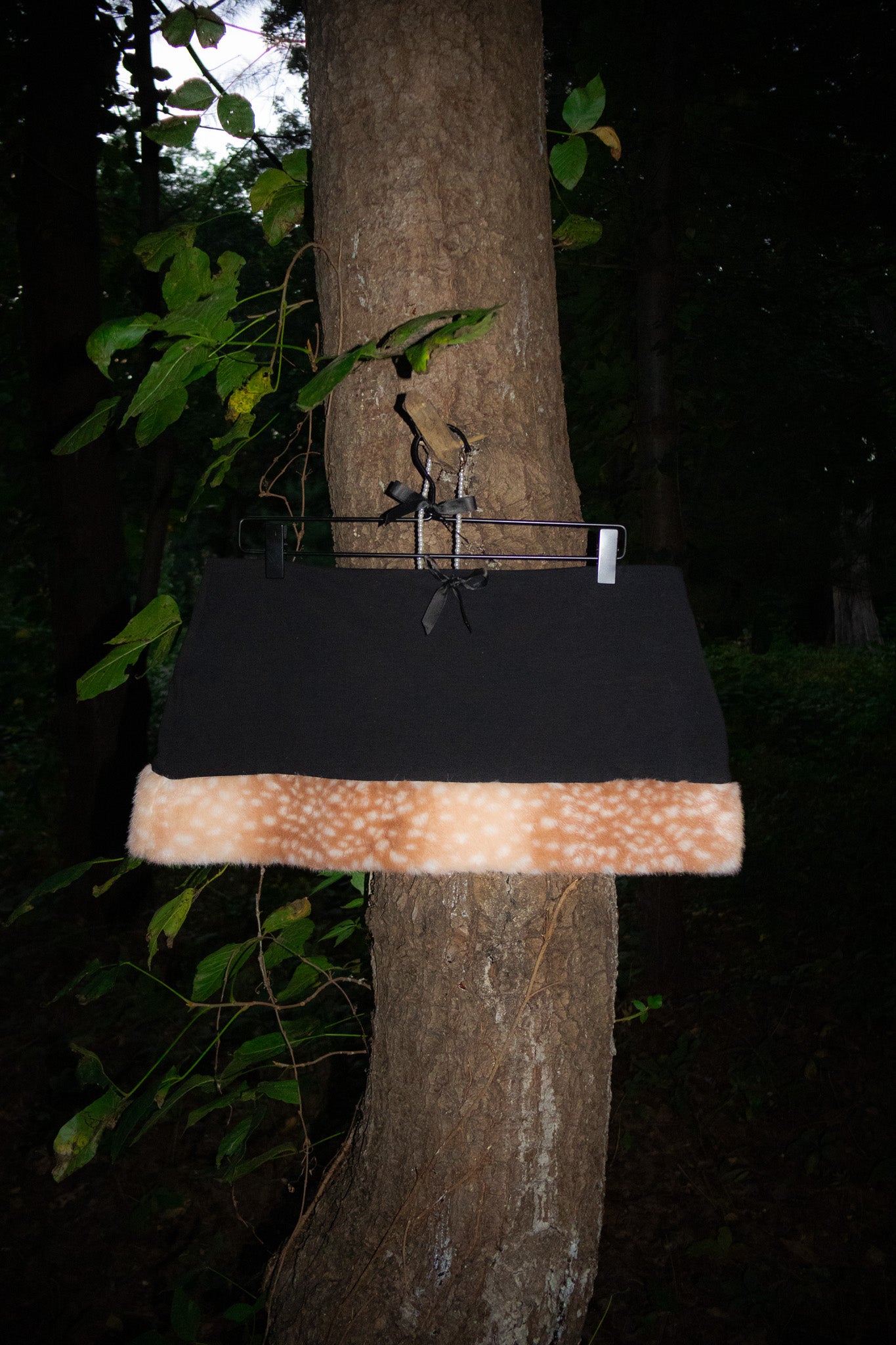 ❀ Black Bambi Mini Skirt ❀