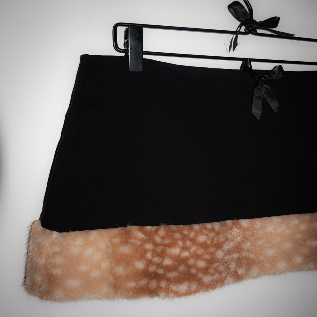 ❀ Black Bambi Mini Skirt ❀